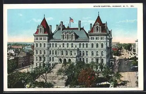 AK Albany, NY, State Capitol, birds-eye view