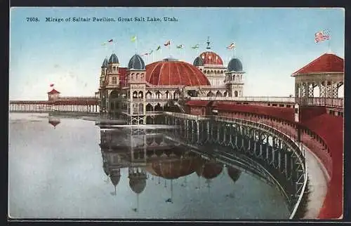 AK Great Salt Lake, UT, Mirage of Saltair Pavillon