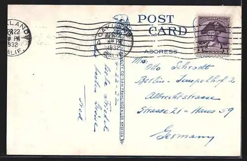 AK San Francisco, CA, Lower Market Street and Ferry Bldg., Aeroplane view