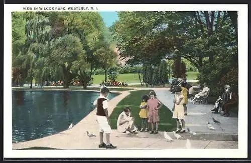AK Westerly, RI, View in Wilcox Park