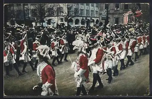 AK Köln a. Rh., Gruss vom Kölner Carneval, Funken-Infanterie, Funkentanz vorführend