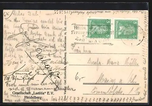 AK Heidelberg, Gesellschaft Laetitia E. V., Verbindungshaus