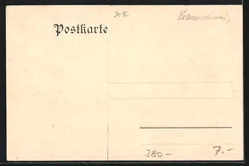 Lithographie Vivat cescat floreat!, Studentenwappen
