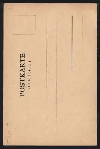 Künstler-AK Bicyclanthropos-curvatus, Affe mit Orden neben dem Fahrrad