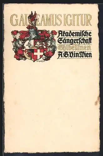 AK Wien, Akademische Sängerschaft Ghibellinen A. G. V., Studentenwappen