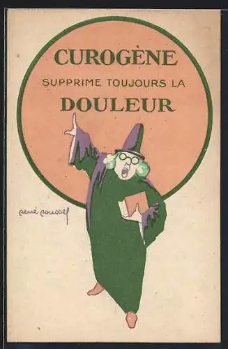 Künstler-AK Curogène supprime toujours la Douleur, Medikament
