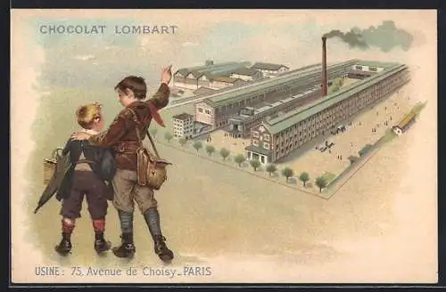AK Paris, Chocolat Lombert, Usine 75 Avenue de Choisy