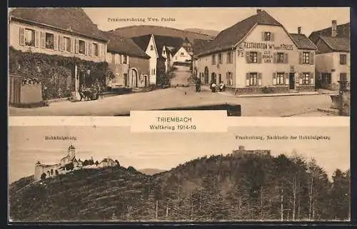 AK Triembach, Restaurant und Pensionswohnung Zur Grünen Linde, Inh. Wwe. Paulus, Frankenburg, Hochkönigsburg