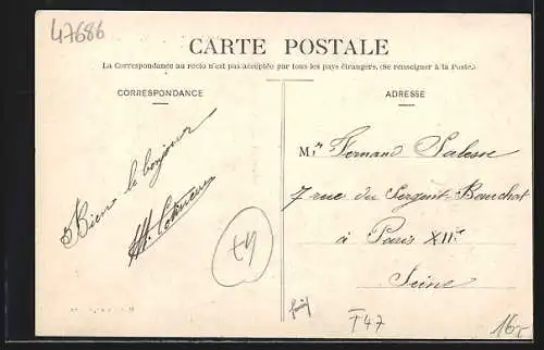 AK Damazan, Boulevard du Midi, Hotel et Cafe du Midi