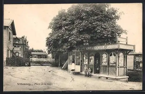AK Villennes, Place de la Gare