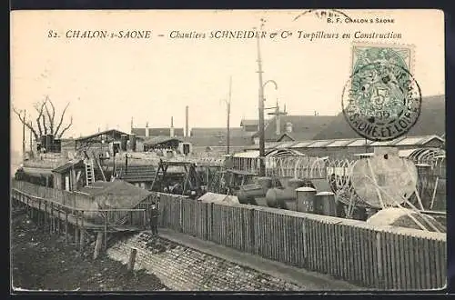 AK Chalon-s.-Saone, Chantiers Schneider & Cie., Torpilleurs en Construction