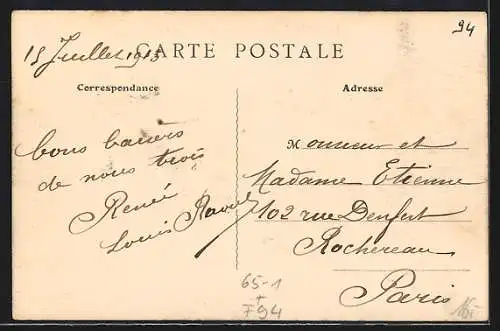 AK Le Perraux-Bry, La Gare, Bahnhof