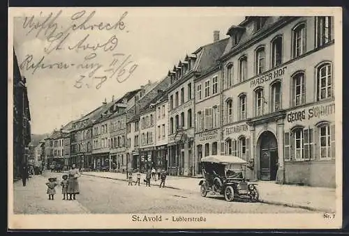 AK St. Avold, Gasthaus Pariser Hof in der Lublerstrasse