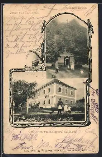 AK Arbesbach, Schönfeld, Gasthaus Heinrich Plochberger, Einsiedler Kreuz
