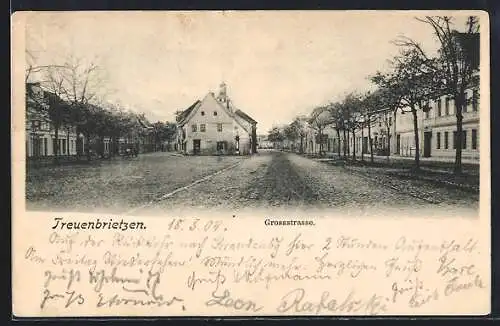 AK Treuenbrietzen, Blick in die Grossstrasse