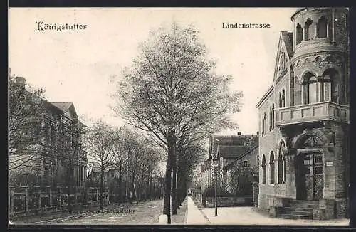 AK Königslutter, Partie in der Lindenstrasse