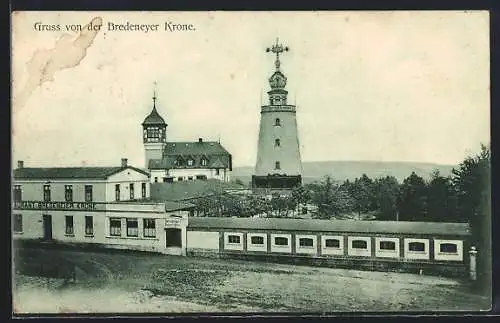 AK Essen /Ruhr, Gasthof Bredeneyer Krone mit Gartenanlagen