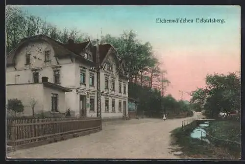 AK Zittau, Gasthaus Eichenwäldchen Eckartsberg