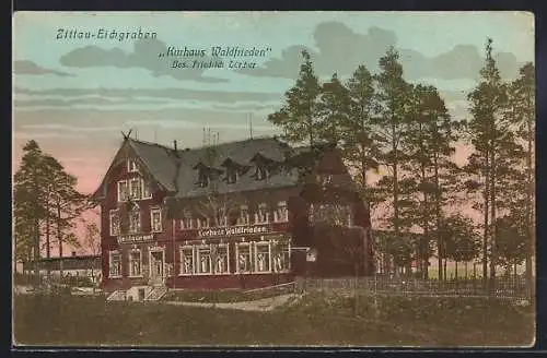 AK Zittau-Eichgraben, Kurhaus Waldfrieden, Bes. Friedrich Türcher