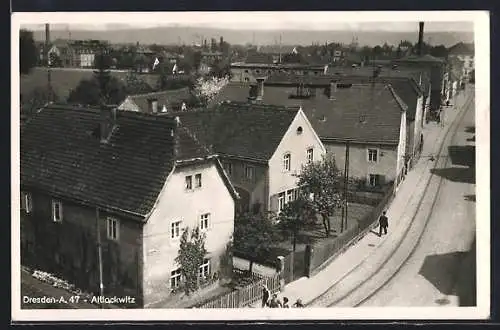 AK Dresden, Altlockwitz aus der Vogelschau