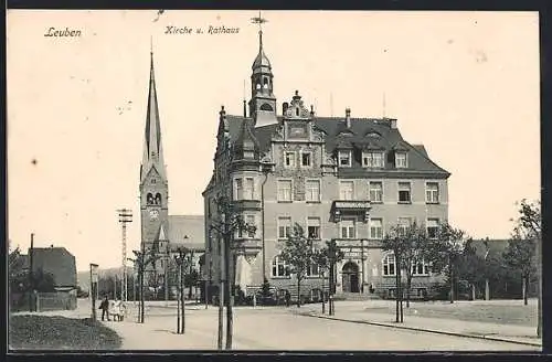 AK Dresden-Leuben, Kirche und Rathaus