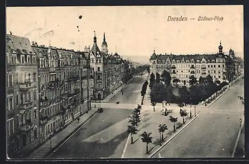 AK Dresden, Blasewitzer Strasse am Zöllnerplatz