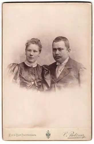 Fotografie Carl Pietzner, Wien, Mariahilferstrasse 1B, Porträt eines Paares