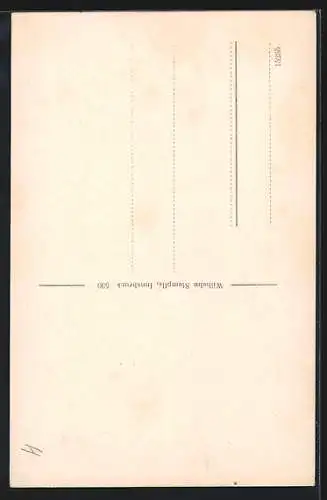 AK Österreichische Karwendelbahn fährt über das Vorberg-Viadukt gegen den Rauchenkopf