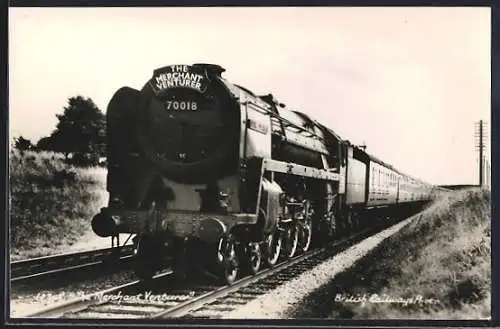 AK The Merchant Venturer No. 70018, englische Eisenbahn