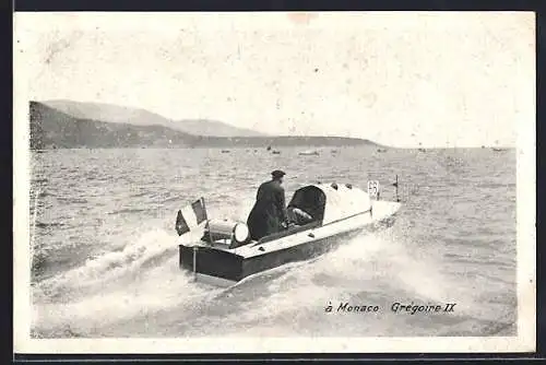 AK Monaco, Boot Grégoire IX in Fahrt, Wassersport