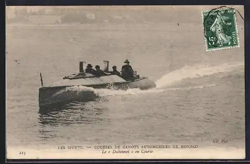 AK Monaco, Les Sports, Courses de Canots Automobiles, Le Dubonneten Course, Wassersport