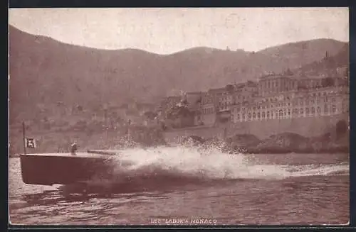 AK Monaco, Boot Les Labor in Fahrt, Wassersport
