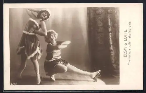 AK Elsa & Lotte, Roller skating girls, Rollschuhläuferinnen