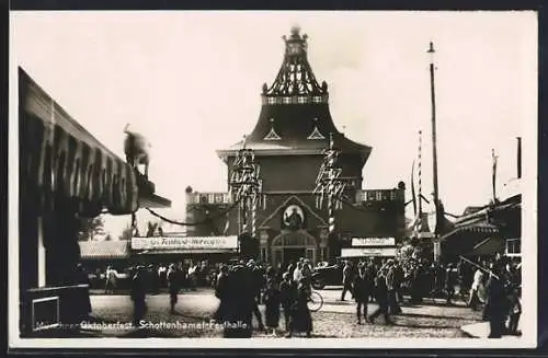 AK München, Oktoberfest 1927, Schottenhamel-Festhalle