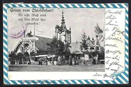 AK München, Oktoberfest, Gasthaus M. Schottenhammel