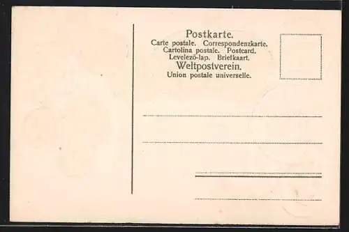 Präge-AK Britisch-Ostindien, Münzen und Flagge, Umrechnungstabelle