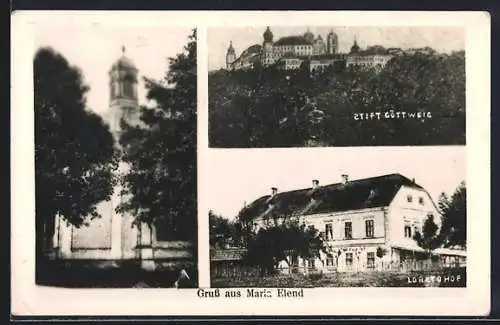 AK Statzendorf /N.-Oe., Lorettohof, Kapelle Maria Elend, Stift Göttweig