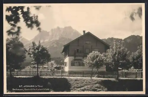 AK St. Johann in Tirol, Gasstätte Kaiserblick