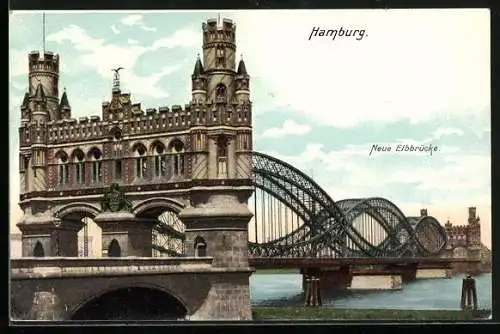 AK Hamburg-Rothenburgsort, Neue Elbbrücke