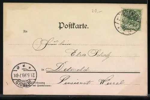 AK Bremen, Blick auf Rathaus