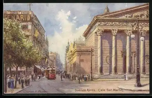 Künstler-AK Buenos Aires, Calle San Martin