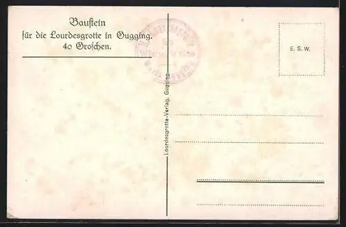 AK Maria Gugging, Ansicht der Lourdesgrotte im Wienerwald