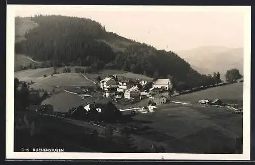AK Puchenstuben, Ortsansicht aus der Vogelschau