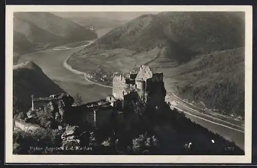 AK Aggstein, Ansicht der Ruine Aggstein