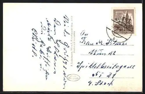 AK Maria-Taferl a.d. Donau, Teilansicht mit Hotel Kaiserhof und Kirche