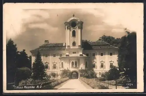 AK Zwettl /N. Ö., Schloss Rosenau mit Toreinfahrt u. Anlagen