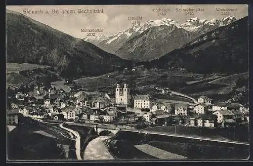 AK Steinach, Ortsansicht gegen Gschnitztal