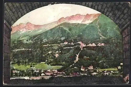 AK Innsbruck, Berghang vom Steintor aus gesehen