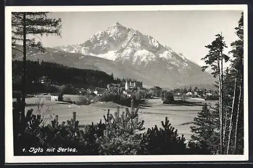 AK Igls, Ortschaft mit Serles