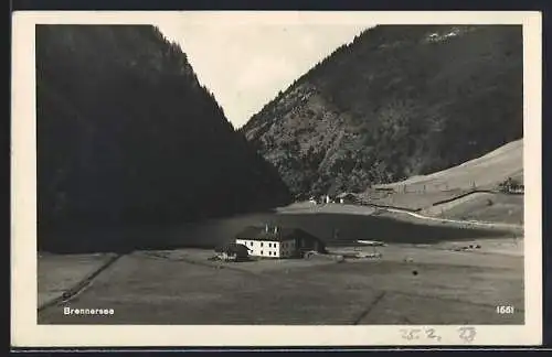 AK Brenner, Brennersee, Blick auf das Gasthaus See-Hof
